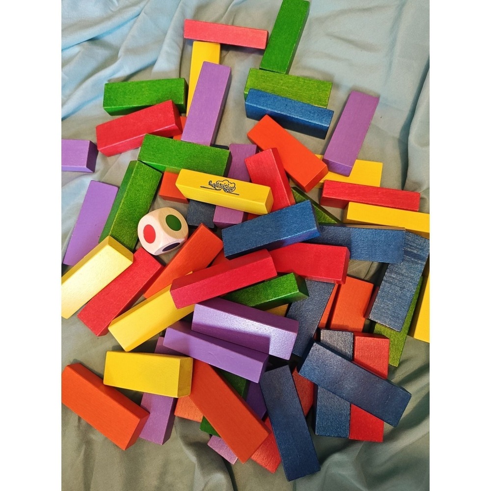 TC‎ Timber Rainbow Timber Stacking Game Kids SizeMulticolor Excellent Wood